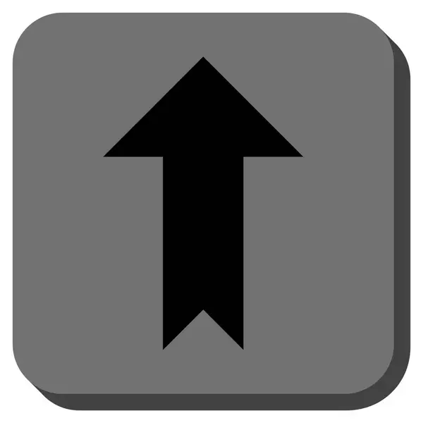 Freccia su arrotondato piazza vettoriale icona — Vettoriale Stock