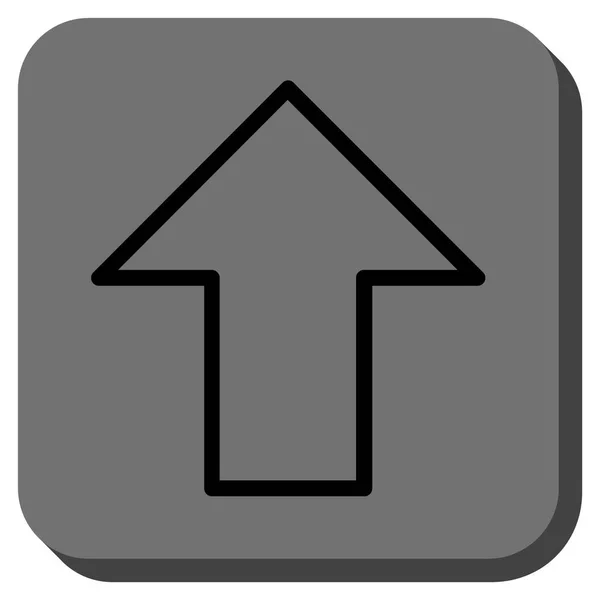 Arrow Up rond carré vectoriel icône — Image vectorielle