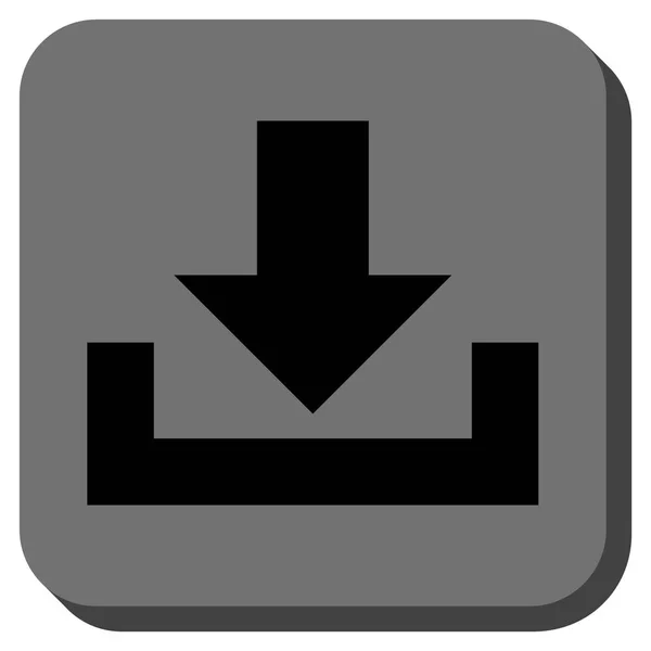Descargas Redondeado cuadrado Vector icono — Archivo Imágenes Vectoriales