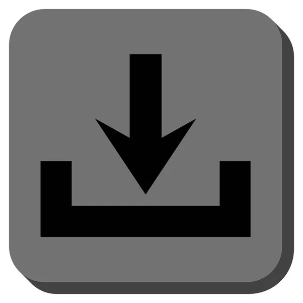 Descargas Redondeado cuadrado Vector icono — Vector de stock