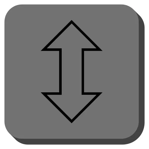 Výměna svislé zaoblené čtvercové vektorové ikony — Stockový vektor
