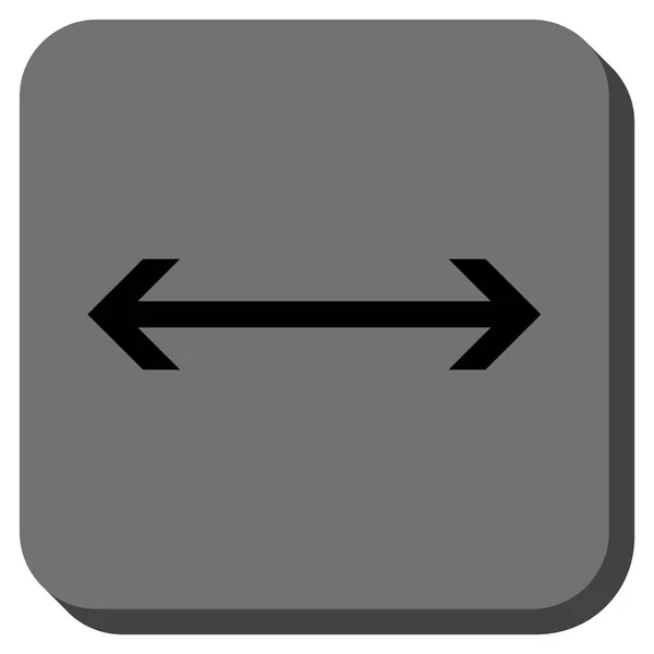 Horizontal Flip redondeado cuadrado Vector icono — Archivo Imágenes Vectoriales
