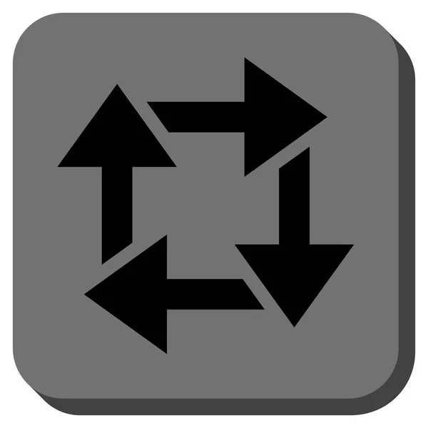 Lomtár ikon lekerekített négyzet alakú vektor — Stock Vector