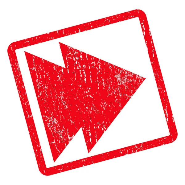 Mover derecho icono sello de goma — Vector de stock