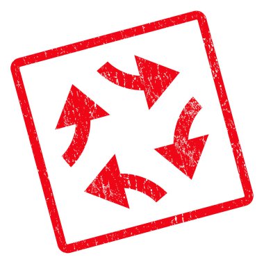 Okları simge lastik damgası girdap