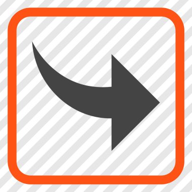 Vektör simgesi bir çerçeve içinde Yinele