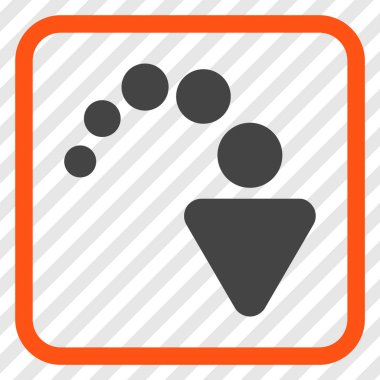 Vektör simgesi bir çerçeve içinde Yinele