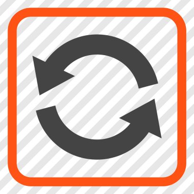 Vektör simgesi bir çerçeve içinde yenileme