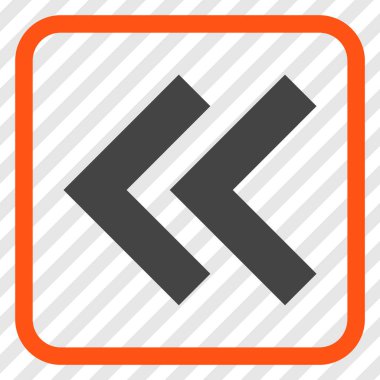 Shift Sol vektör simgesi bir çerçeve içinde