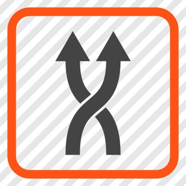 Vektör simge yukarı okları bir çerçevede shuffle