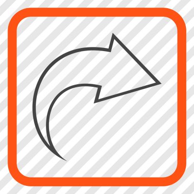 Vektör simgesi bir çerçeve içinde Yinele