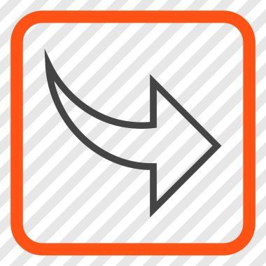 Vektör simgesi bir çerçeve içinde Yinele