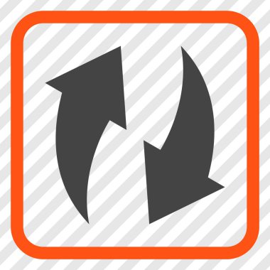 Vektör simgesi bir çerçeve içinde yenileme