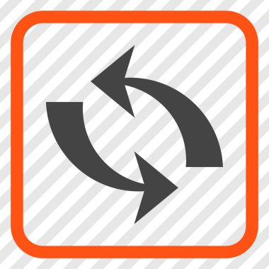 Vektör simgesi bir çerçeve içinde yenileme