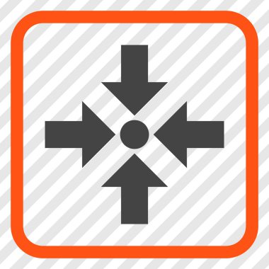 Oklar vektör simgesi bir çerçeve içinde küçültmek