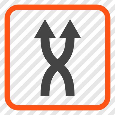 Vektör simge yukarı okları bir çerçevede shuffle