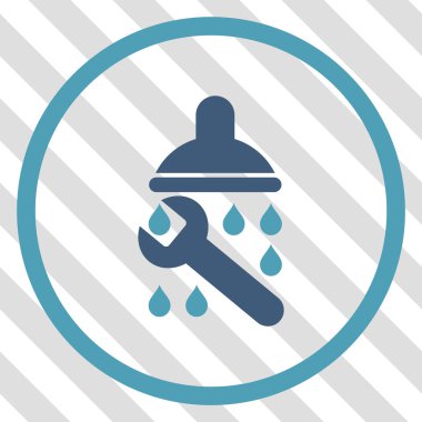 Duş sıhhi tesisat vektör simgesi