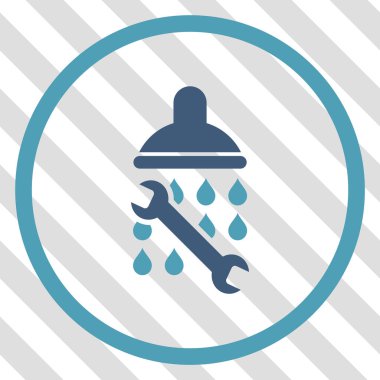 Duş sıhhi tesisat vektör simgesi