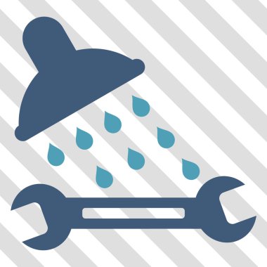 Duş sıhhi tesisat vektör simgesi