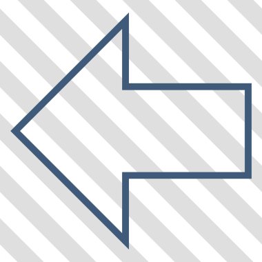 Ok sol vektör simgesi