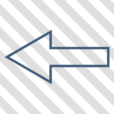 Ok sol vektör simgesi