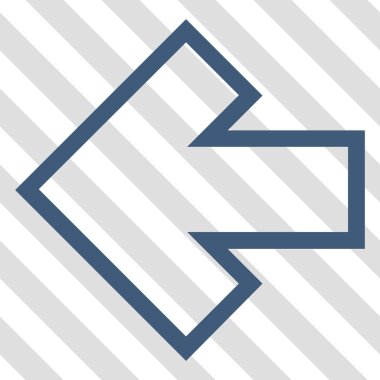 Ok sol vektör simgesi