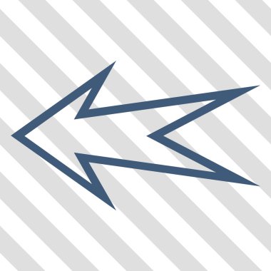 Ok sol vektör simgesi