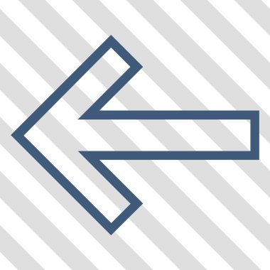 Ok sol vektör simgesi