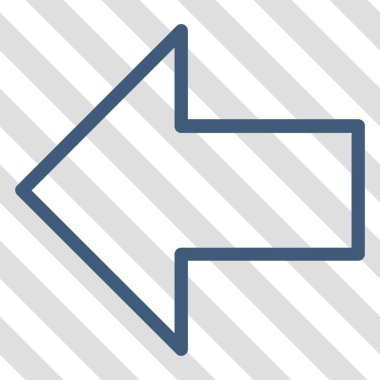 Ok sol vektör simgesi