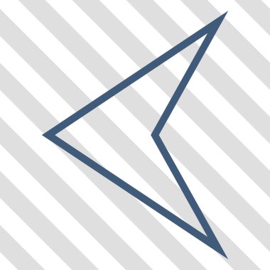 Ok ucu sol vektör simgesi