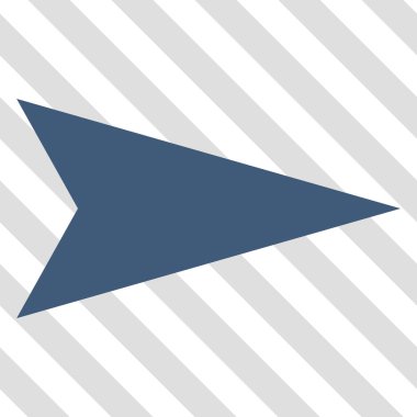 Ok ucu doğru vektör simgesi