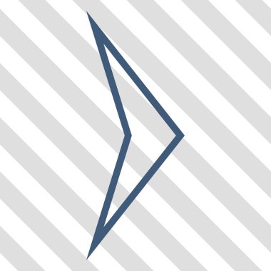 Ok ucu doğru vektör simgesi