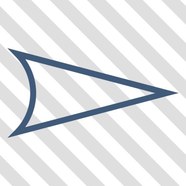 Ok ucu doğru vektör simgesi