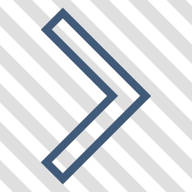 Ok ucu doğru vektör simgesi