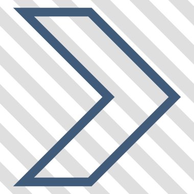 Ok ucu doğru vektör simgesi