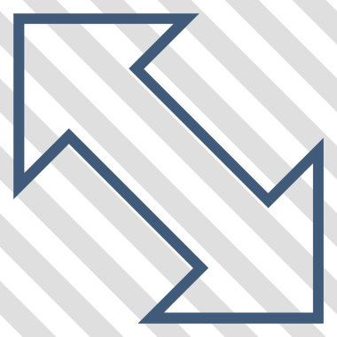 Exchange çapraz vektör simgesi