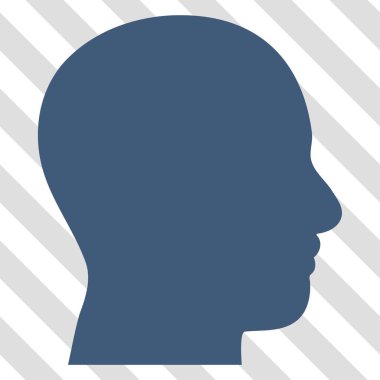 Kafa profil vektör simgesi