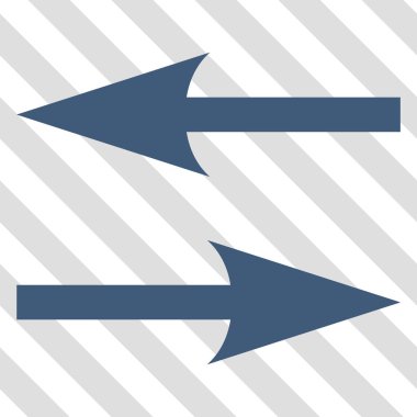 Yatay Exchange okları vektör simgesi