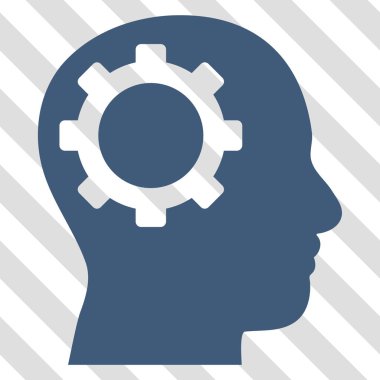 Akıl dişli vektör simgesi