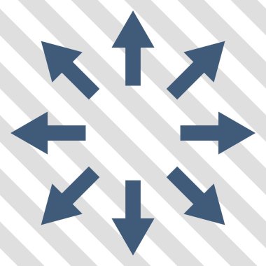 Radyal okları vektör simgesi