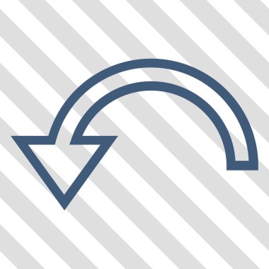 Döndürme sol vektör simgesi