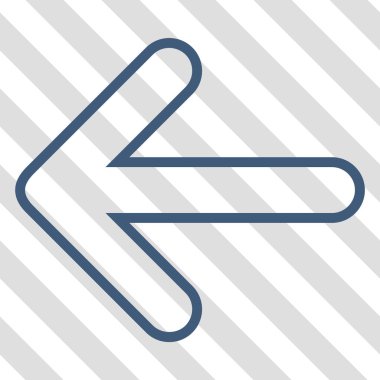 Vektör simge sol yönlü ok