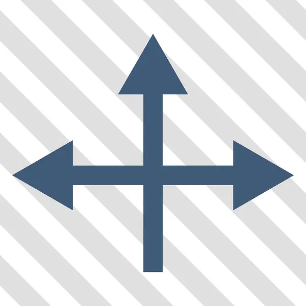 Icône vectorielle des directions d'intersection — Image vectorielle