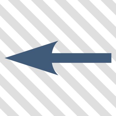 Keskin ok sol vektör simgesi