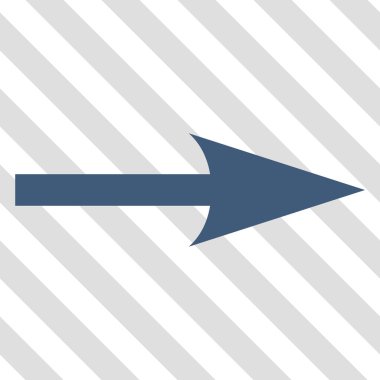 Keskin ok doğru vektör simgesi