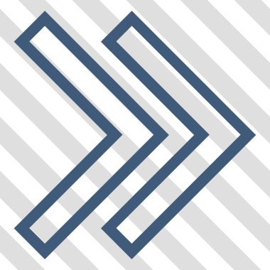 Üst karakter doğru vektör simgesi