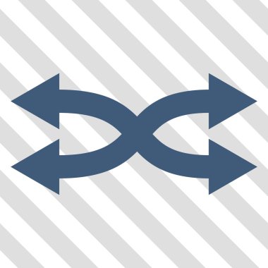 Shuffle okları yatay vektör simgesi