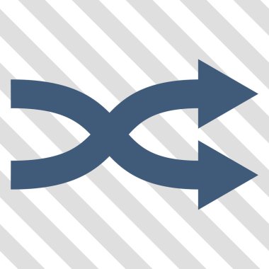 Shuffle okları doğru vektör simgesi