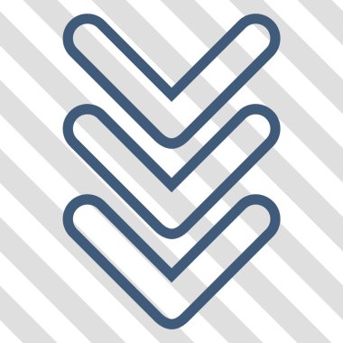 Vektör simgesi aşağı Çift Kişilik işaretçi