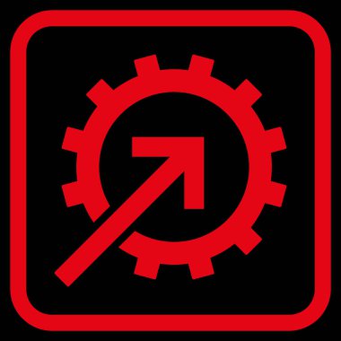 COG Tümleştirme vektör simgesi bir çerçeve içinde